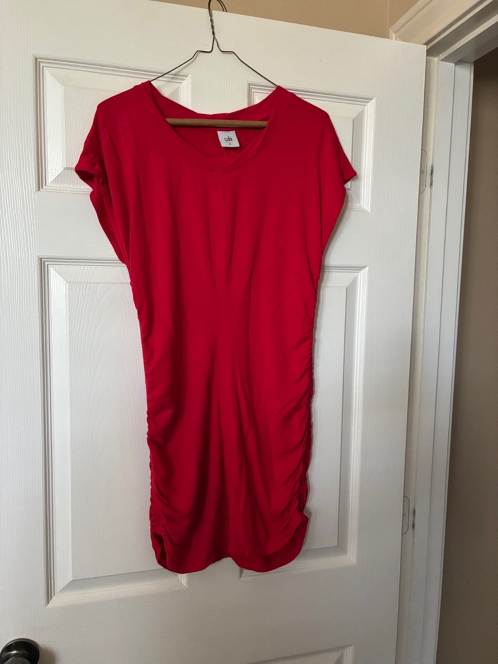 CAbi 5616 Bright Red Crewneck Top